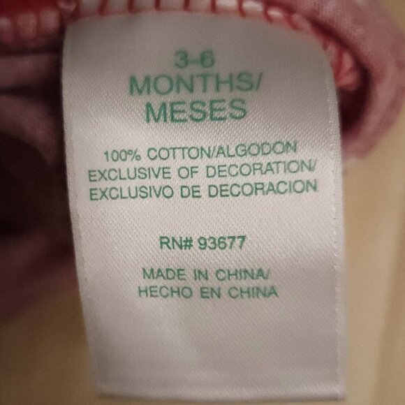 Okie Dokie Infant Girls Red Polka-dot Daddy One Piece Outfit 3-6 Months - Picture 5 of 6